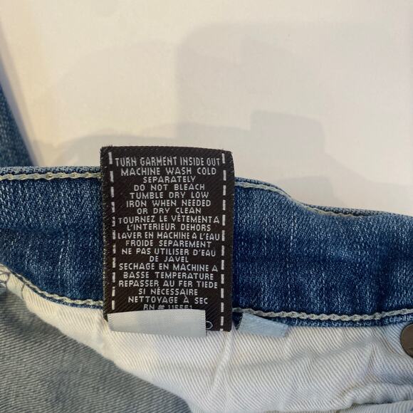 7FAMK Austyn Relaxed Fit Distressed Straight Leg Men’s Jeans Sz 33 Cotton - Picture 10 of 16